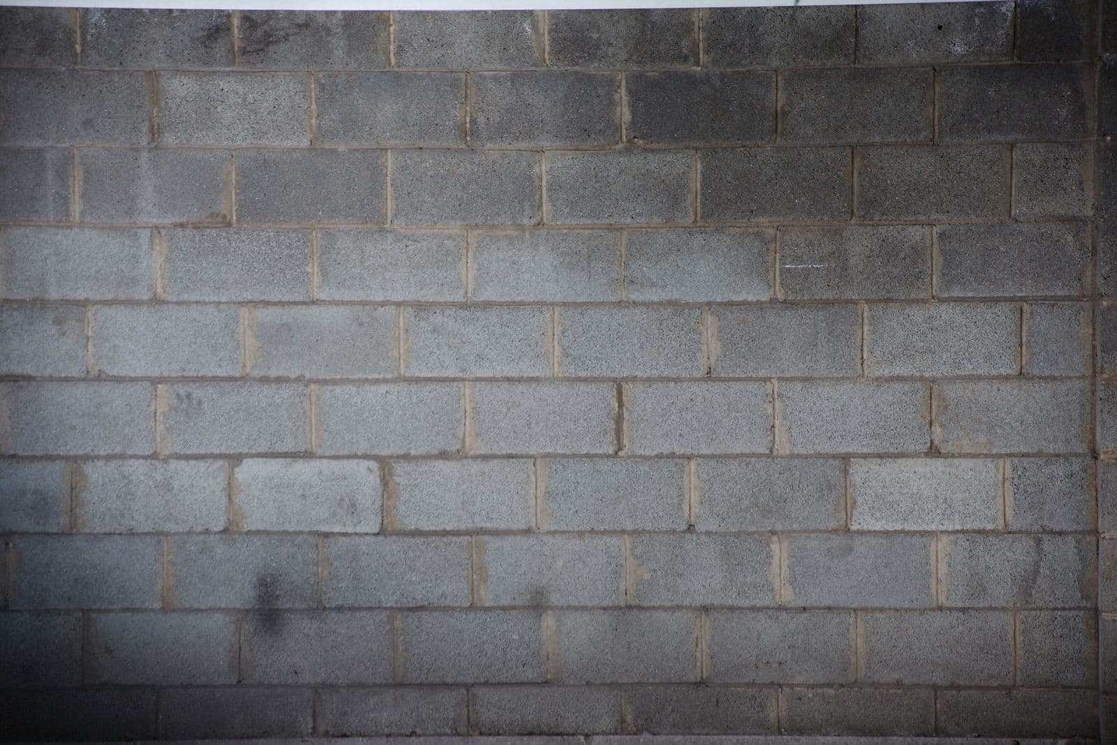 Gray concrete block wall